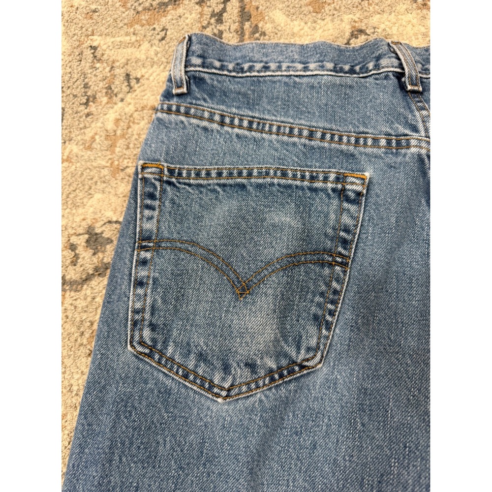 Levis 550 Relaxed Fit Mens Jeans 34x32 Medium Wash Blue Denim 00550-4891 Vintage - Picture 13 of 16